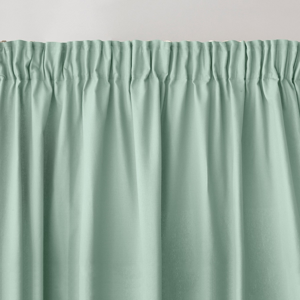 Blancheporte Jednobarevný závěs z plátna bachette, zakončení tunýlkem zelenkavá 135x180 cm