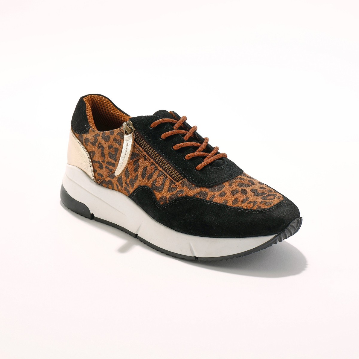 Blancheporte Kožené tenisky v běžeckém stylu, leopardí potisk potisk leopard 36