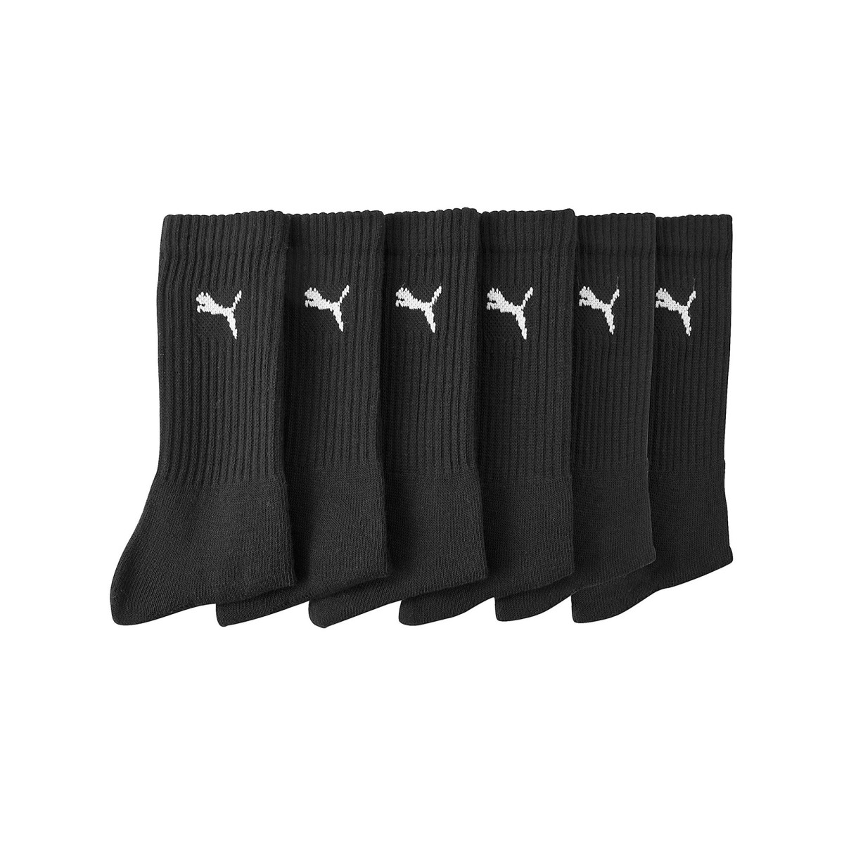 Blancheporte Sada 6 párů sportovních ponožek PUMA, černé černá 3942