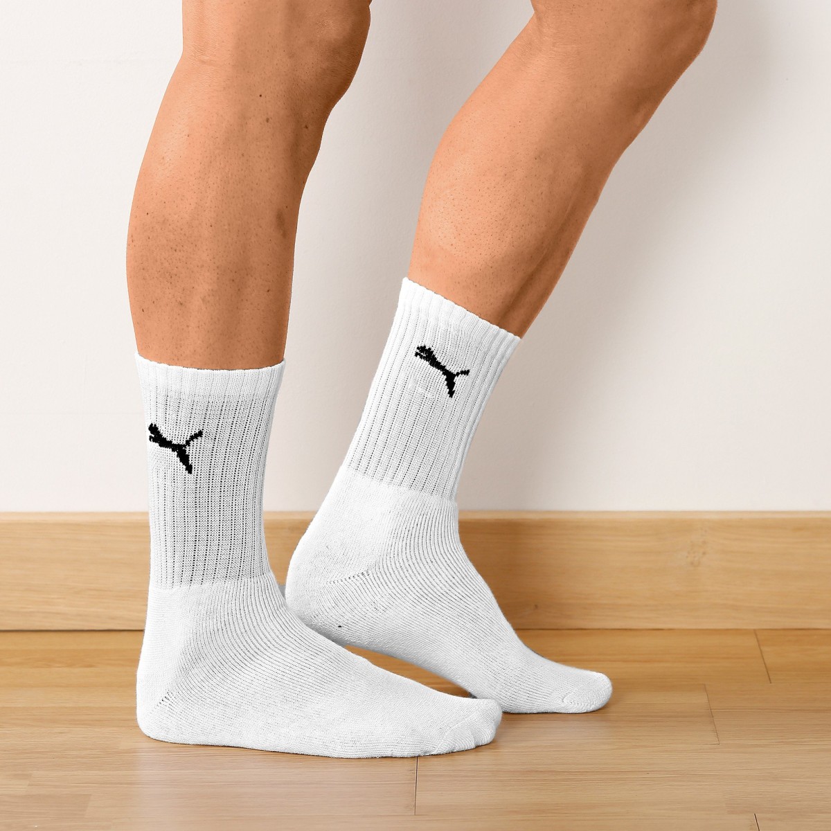 Blancheporte Sada 6 párů sportovních ponožek PUMA, bílé bílá 3942