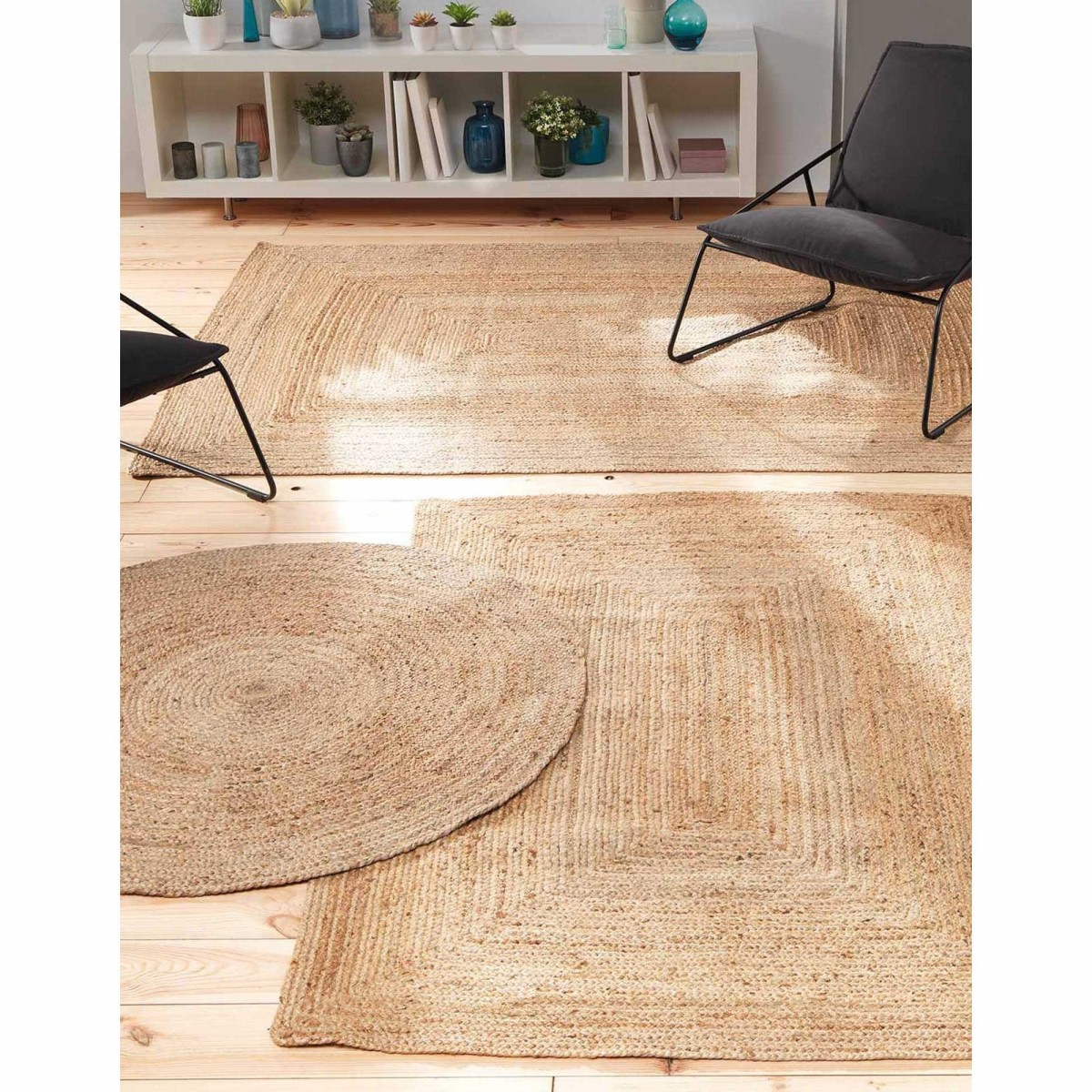 Blancheporte Obdélníkový jutový koberec béžová 120x180cm