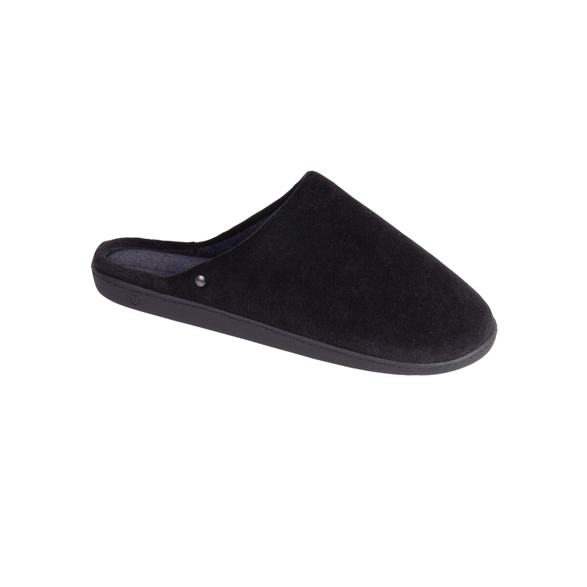 Blancheporte Velurové domácí pantofle, ergonomicky tvarované černá 40