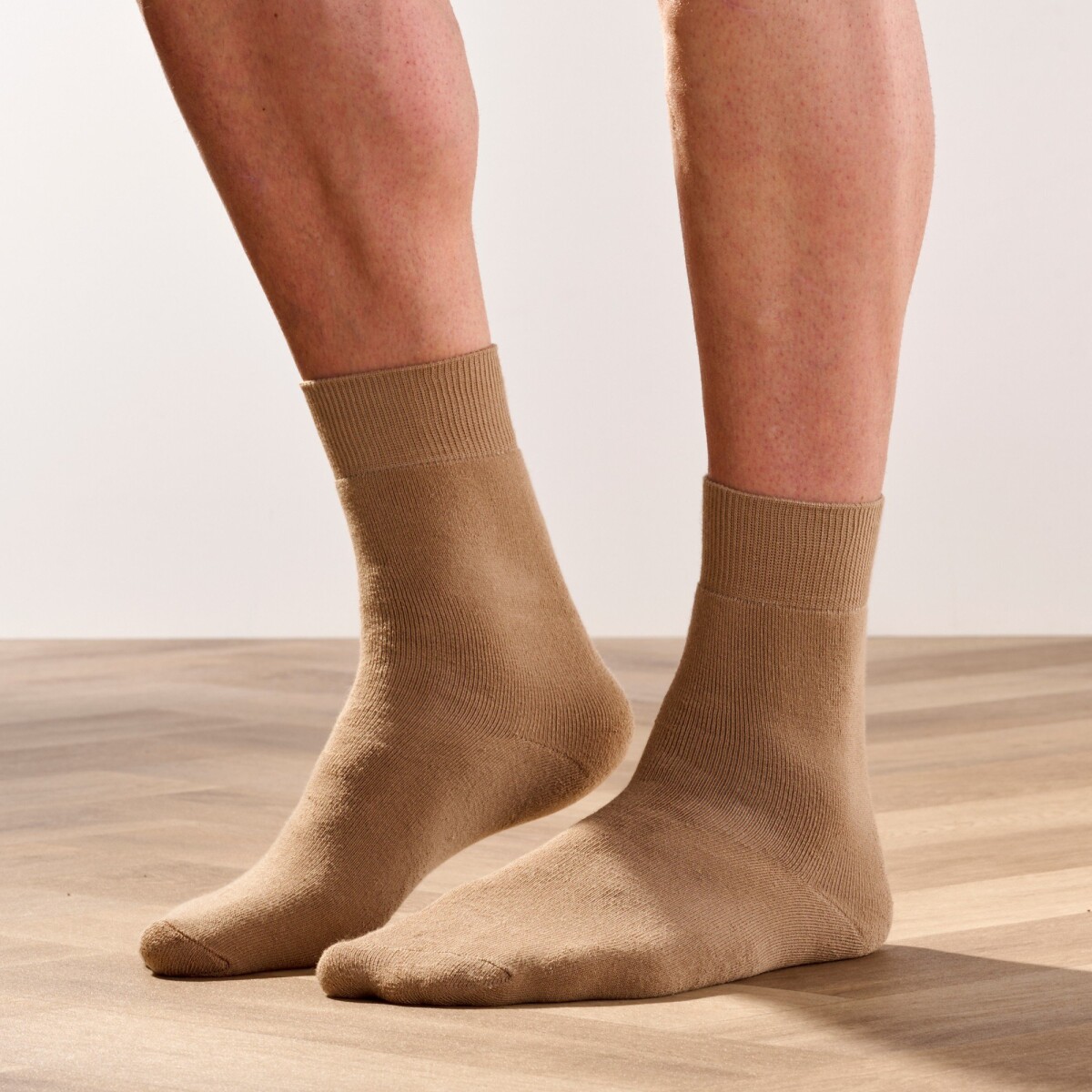 Blancheporte Sada 2 párů ponožek z termo buklé hnědošedá 3942