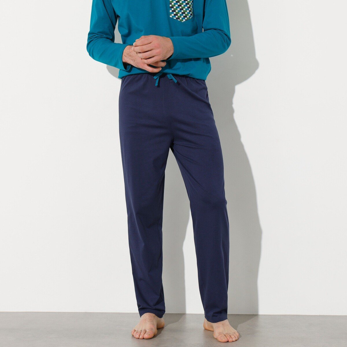 Blancheporte Jednobarevné pyžamové kalhoty, námořnicky modré nám. modrá 4446