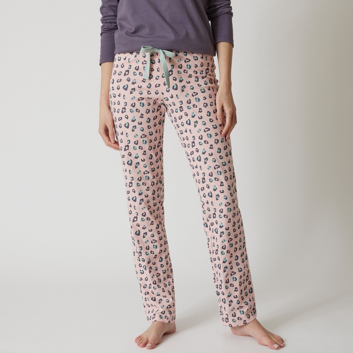 Blancheporte Pyžamové kalhoty s potiskem Beautiful růžová 4244
