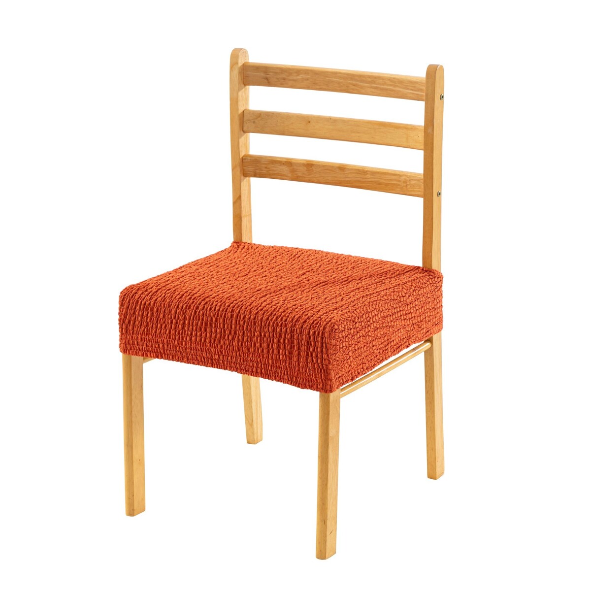 Blancheporte Sada 2 potahů na sedák židle oranžová sada 2ks