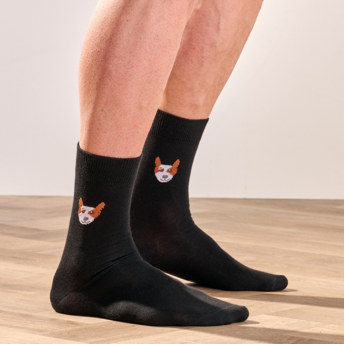 Blancheporte Sada 3 párů ponožek s originálním vzorem černá 4750