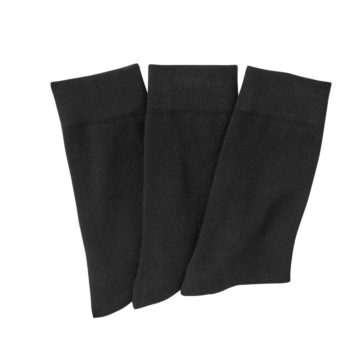 Blancheporte Sada 3 párů klasických ponožek černá 3942