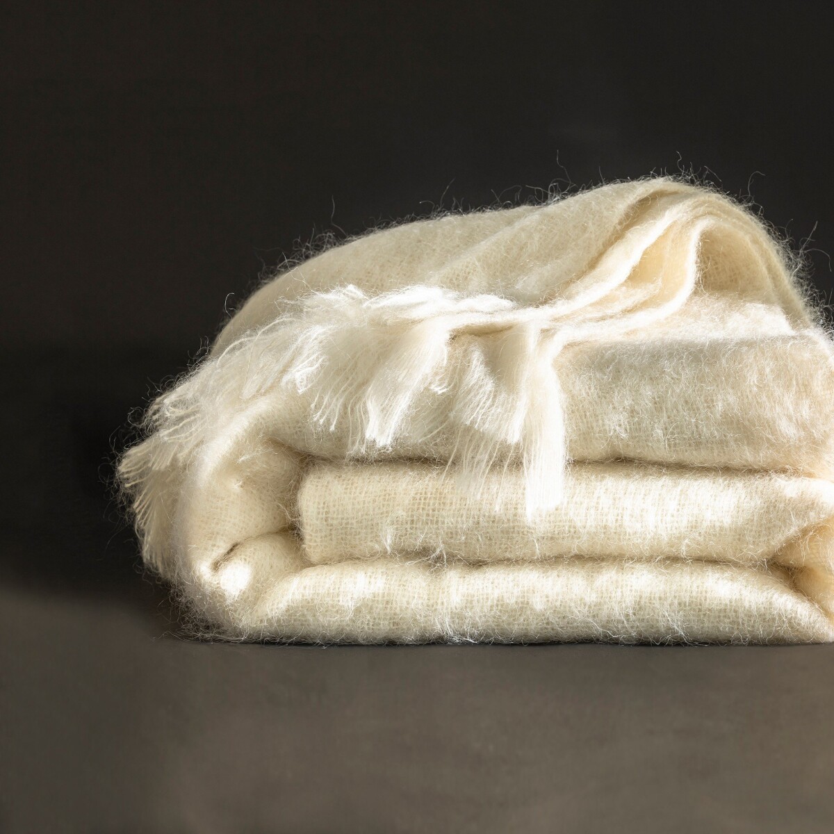 Blancheporte Mohérová vlněná deka Angora režná 220x240cm