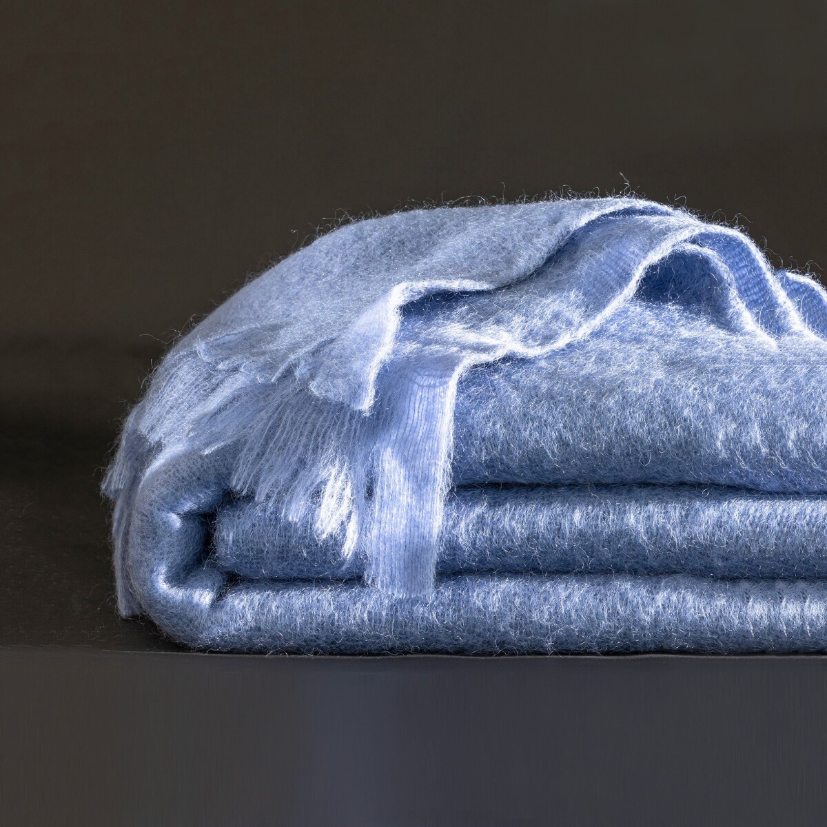 Blancheporte Mohérová vlněná deka Angora levandulová 220x240cm