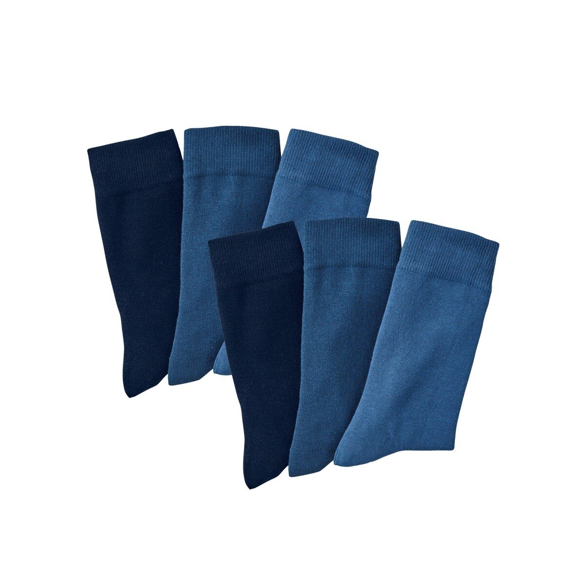 Blancheporte Sada 6 párů klasických ponožek modrá 3942