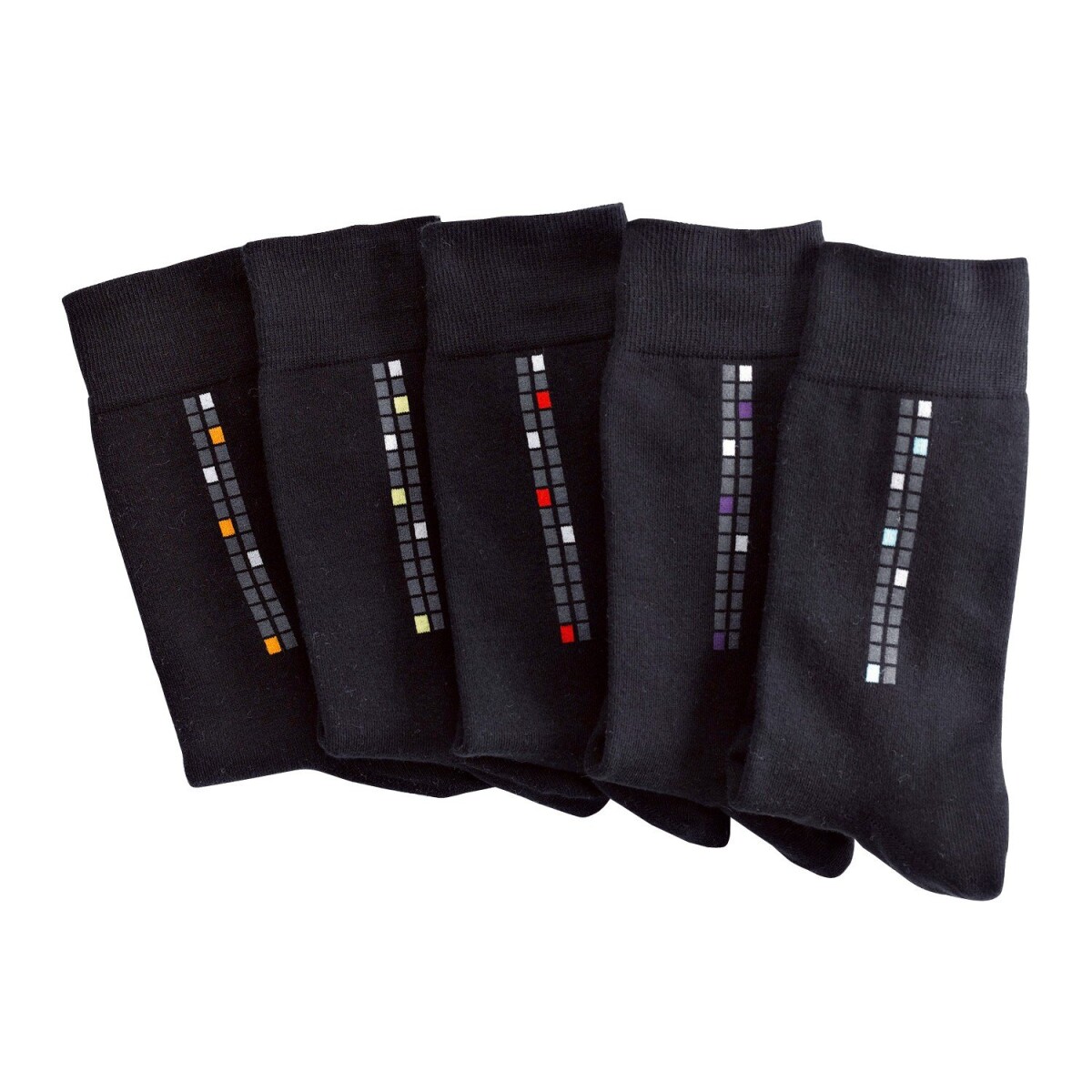 Blancheporte Sada 5 párů ponožek s motivem kostky vícebarevná 3942