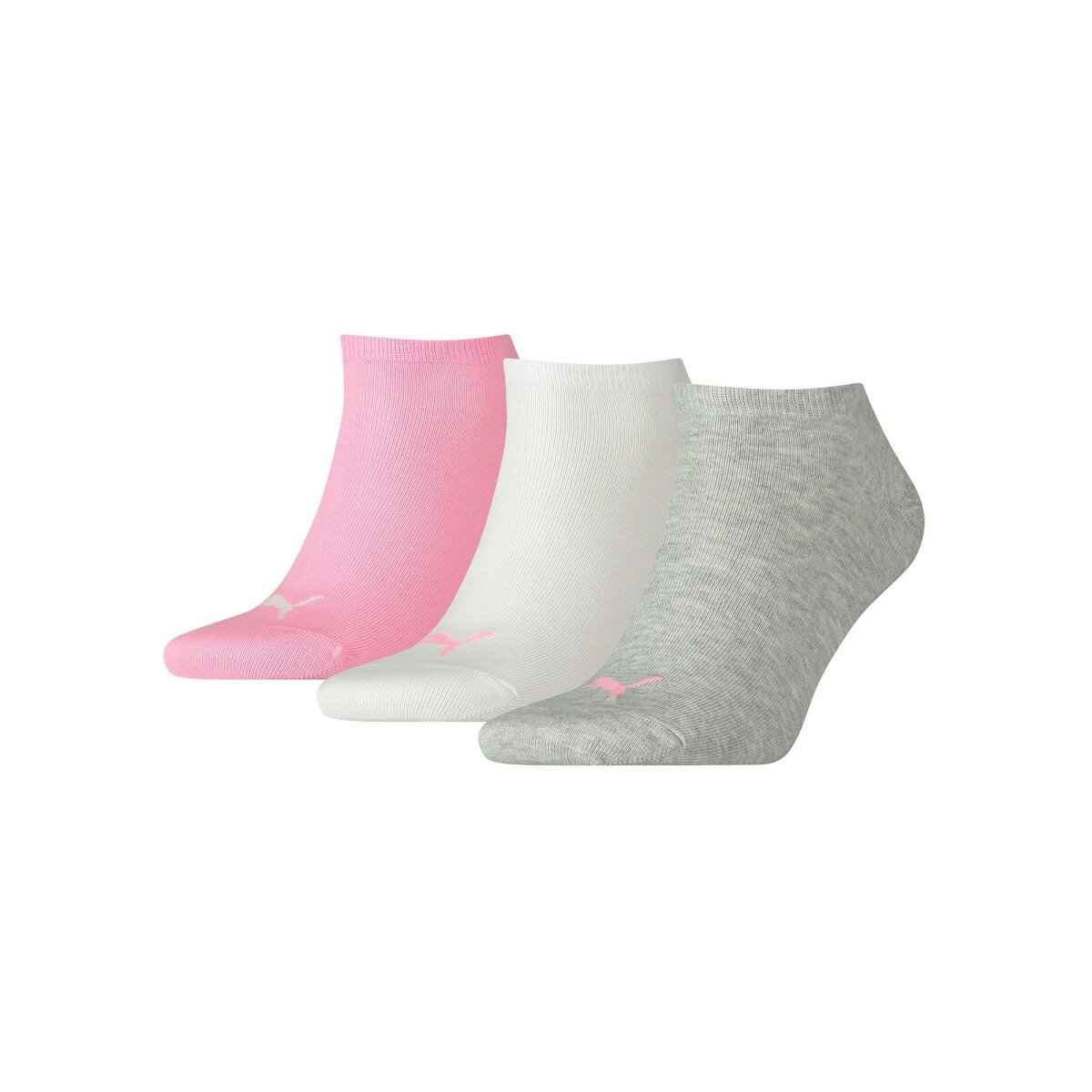 Blancheporte Sada 3 párů nízkých sportovních ponožek šedárůžová 3538