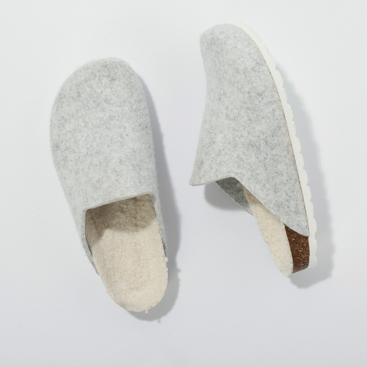 Blancheporte Hřejivé domácí pantofle s efektem kožešiny šedá 36